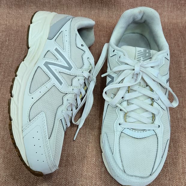 뉴발란스 245mm-  480v5 화이트 - 4E XX와이드 러닝화