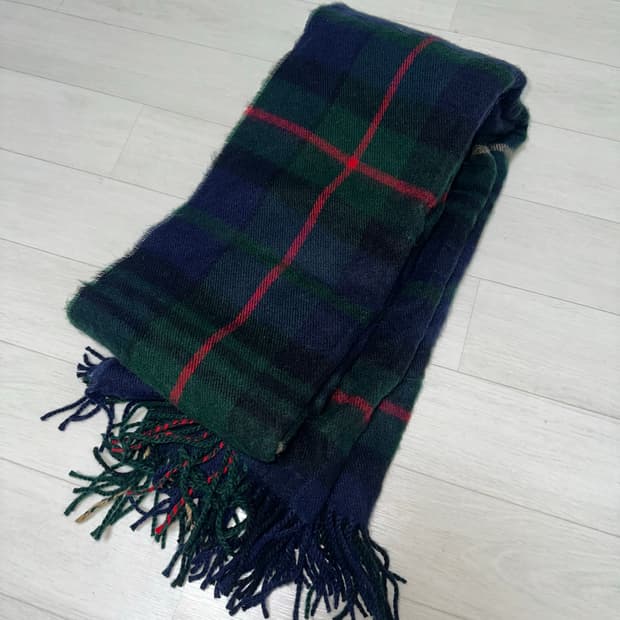 체크 목도리 머플러