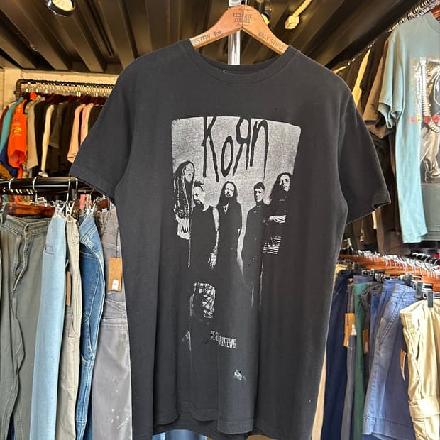 콘 Korn 락밴드 프린팅 티셔츠