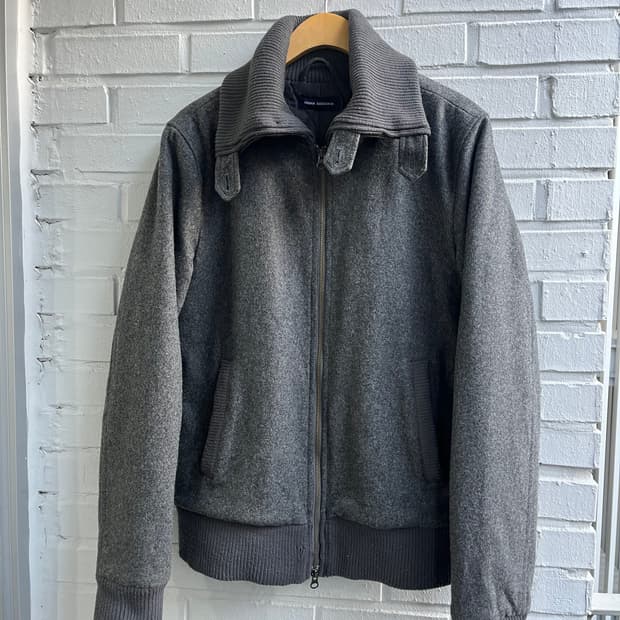 Urban Research 2way zip up wool jacket