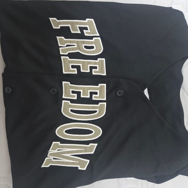 3XL> 프리덤 베이스볼져지 블랙