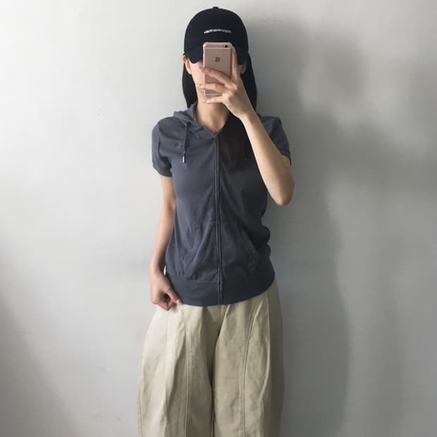 나이키 스우시 반팔 후드집업