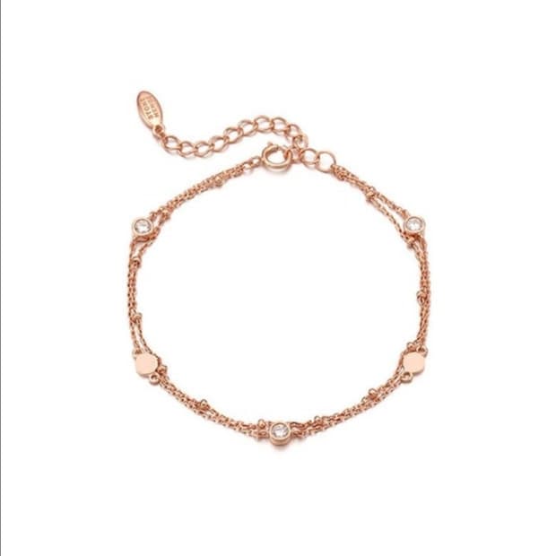 스톤헨지 실버 팔찌 SC1386 로즈골드