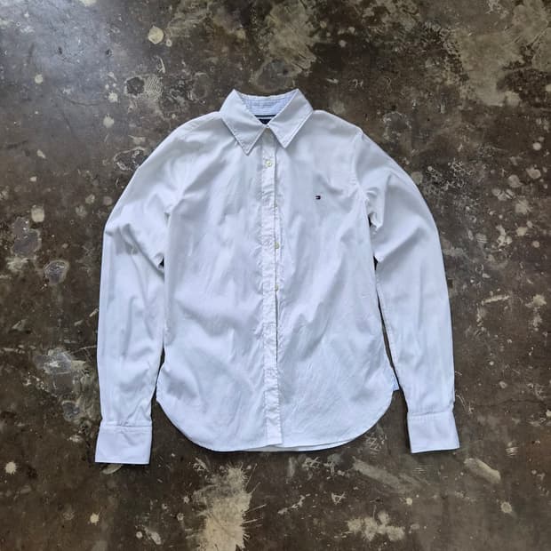 55) 타미힐피거 화이트 옥스퍼드 셔츠 남방
