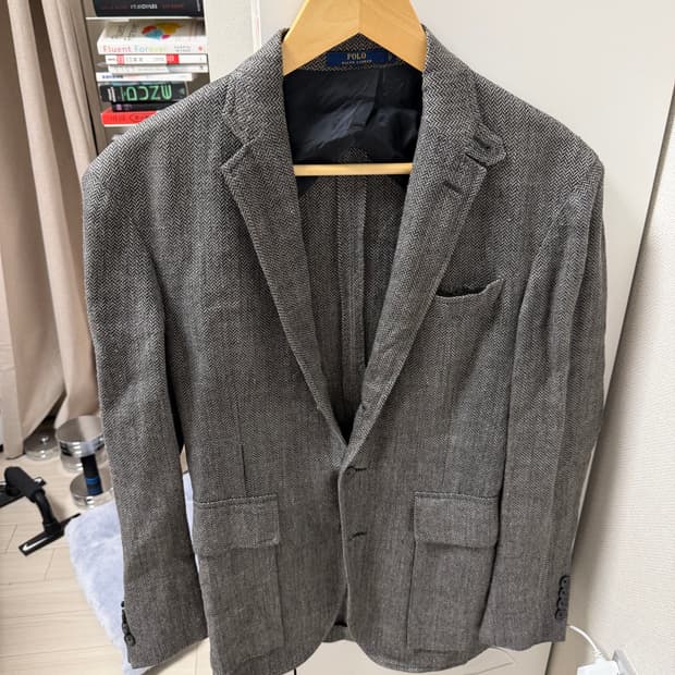 폴로 랄프로렌 린넨 헤링본 스포츠코트 38s 