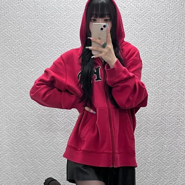 나이키 올드스쿨 레트로 스트릿 빈티지 빅로고 후드집업 XL C12978