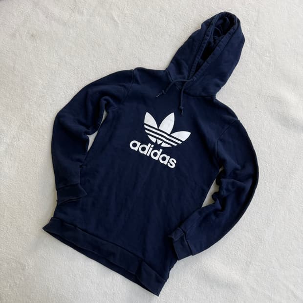 S 아디다스 트레포일 빅로고 후드티 0323T