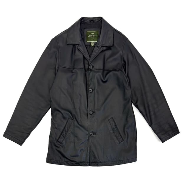 Eddie Bauer Leather Car Coat