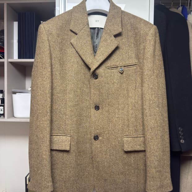 IEY 울 헤링본 블레이저 자켓 L