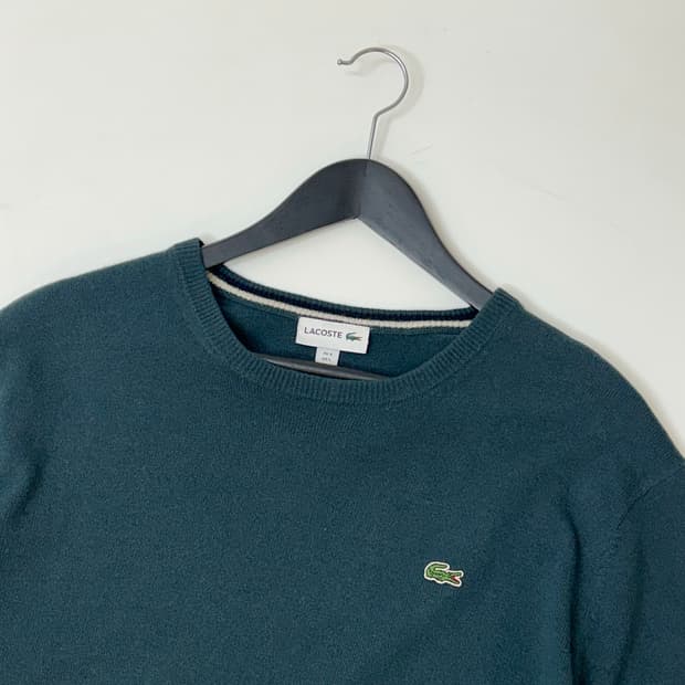 Lacoste 라코스테 딥그린 컬러 니트
