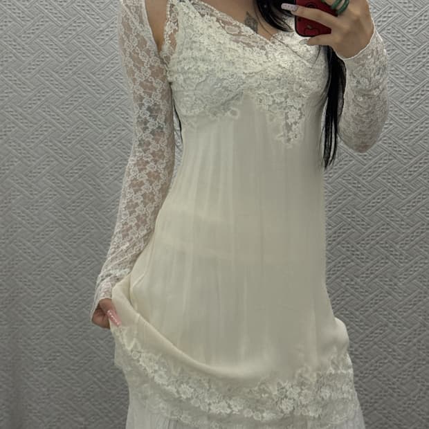 페어리 레이스 란제리코어 슬립드레스 나시 원피스 K0442