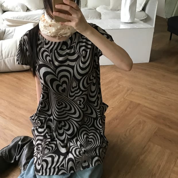 vintage pattern pocket top
