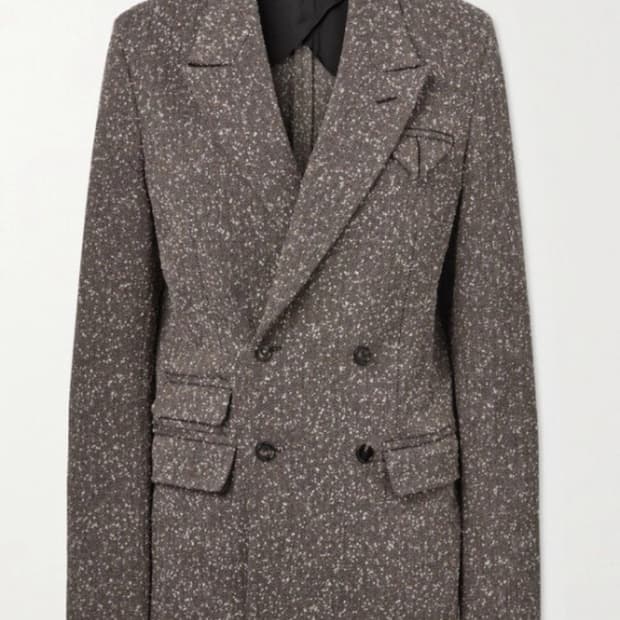 보테가베네타 시그니처트라이앵글 헤링본 자켓