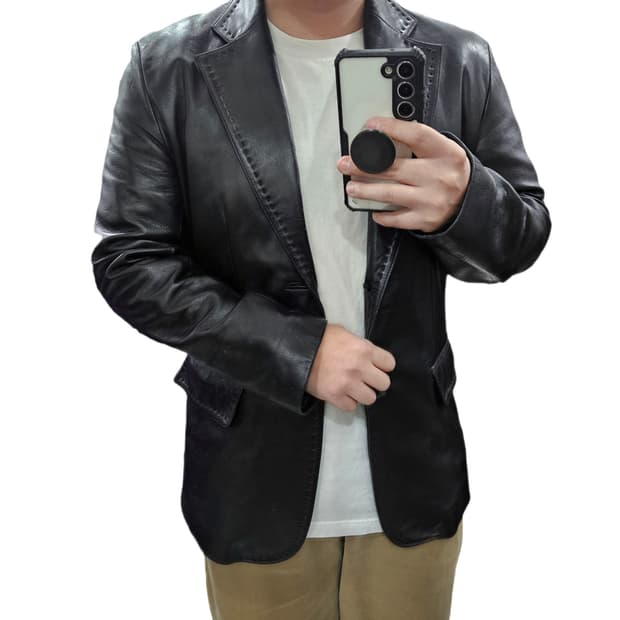 95 빈티지 양가죽 블레이저 자켓