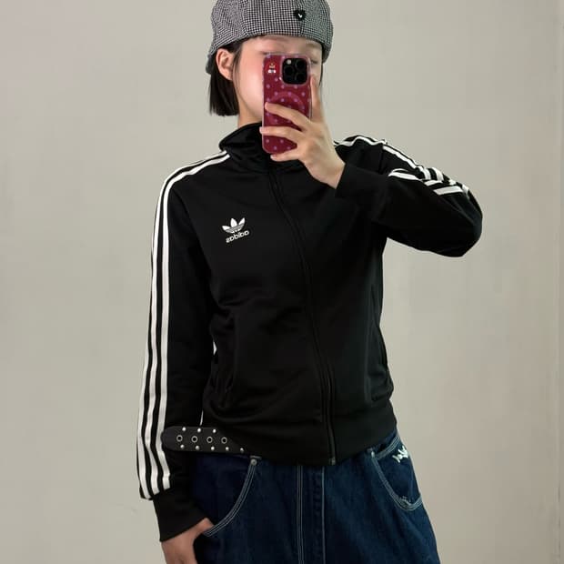 아디다스 블랙 파이어버드 져지