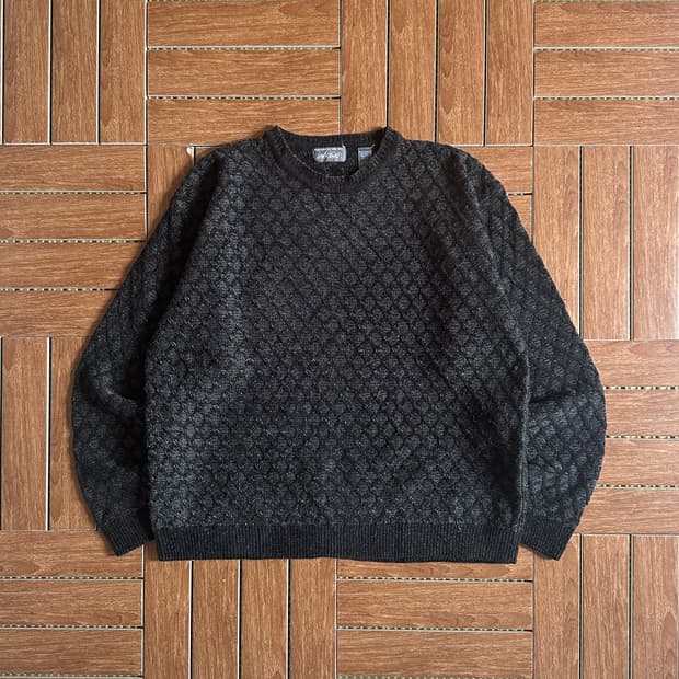 Vintage wool acrylic knit sweater 