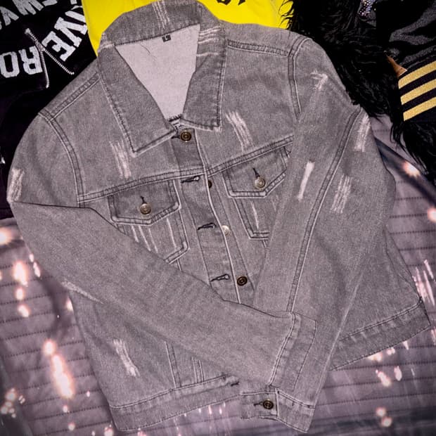 보세 에이블리 데님 흑청 자켓