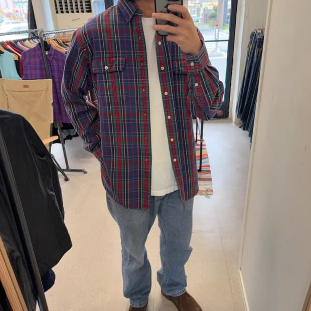 90~00s 폴로 플란넬 워크 셔츠