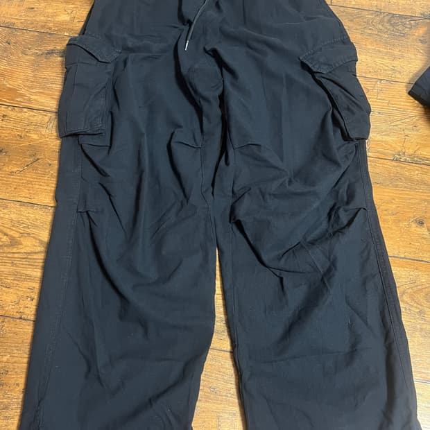 코드그라피 쿨 나일론 카고팬츠 블랙 L