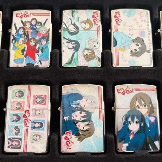 (초레어)(미품) 케이온 라이터 10종 세트 판매 