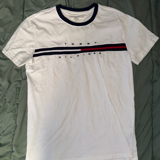 타미힐피거 로고 반팔 티셔츠 M