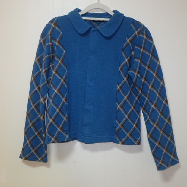 꼼데가르송 트리콧 라운드 카라 블라우스