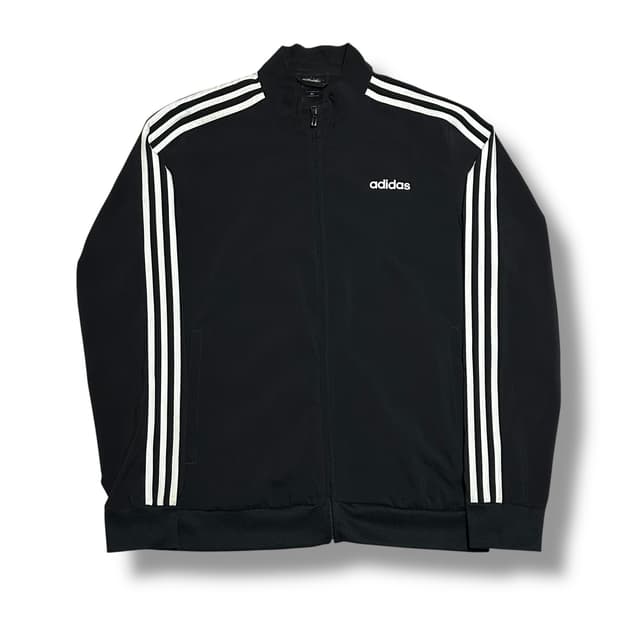 Adidas 블랙 트랙탑 져지