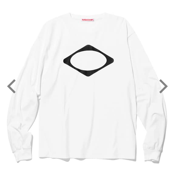 미스치프 RHOMBUS LONG SLEEVE TOP-WHITE