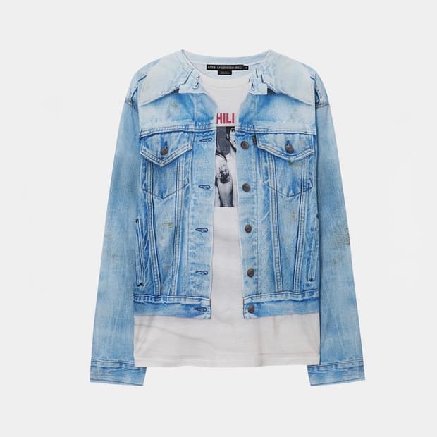 UNISEX DENIM JACKETED TROMPE-L’OEIL L/S