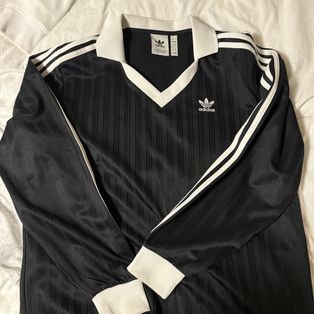 아디다스 피케 풋볼 긴팔 티 - 블랙 / IZ4808 L / 1개