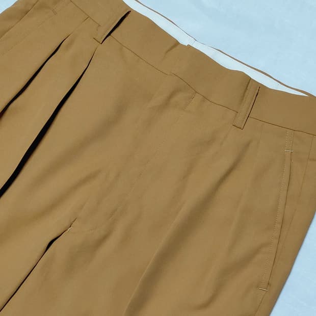 [빈티지/정품] MCM LEGERE 2턱 골드 카키 팬츠 (76사이즈)