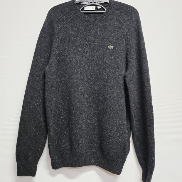 라코스테 다크 그레이 니트 스웨터