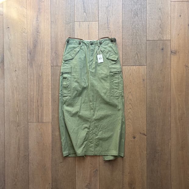 Line Pocket Maxi Cargo Skirt