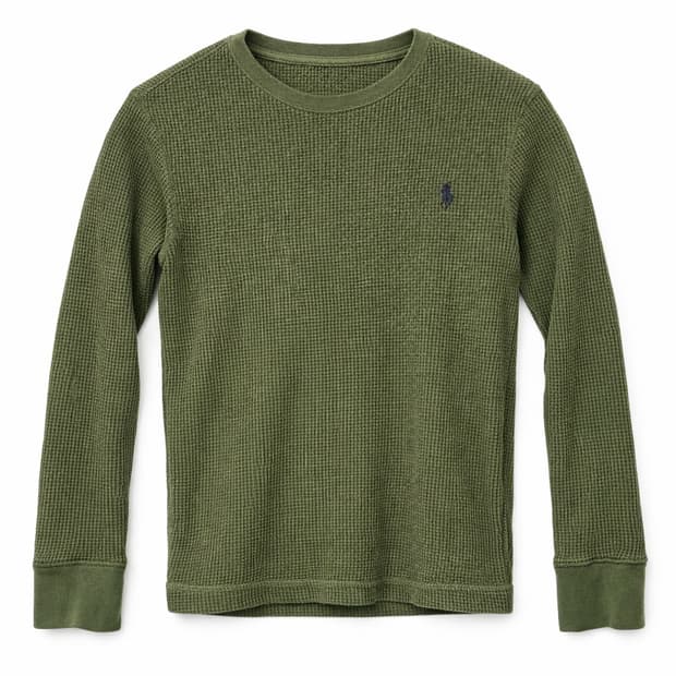 폴로 랄프로렌 와플 니트 카키 S