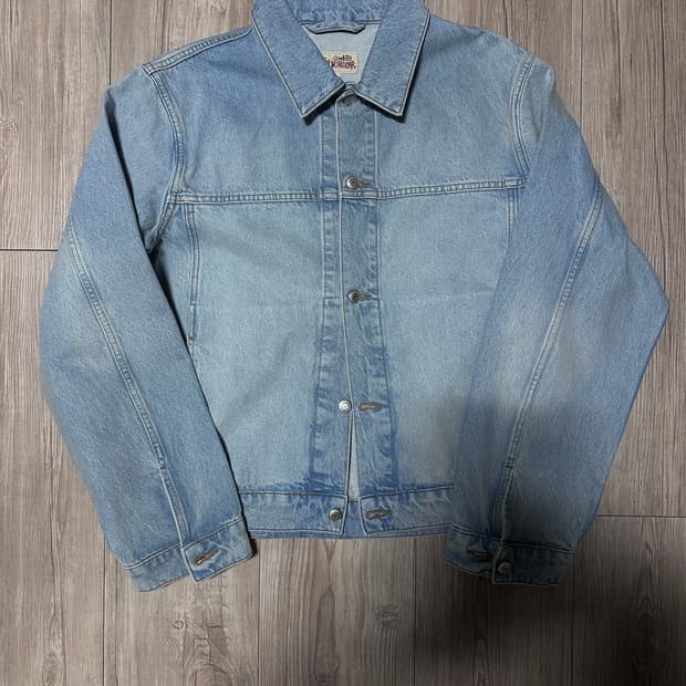 스투시 데님 트러커 자켓 라이트 워시 L