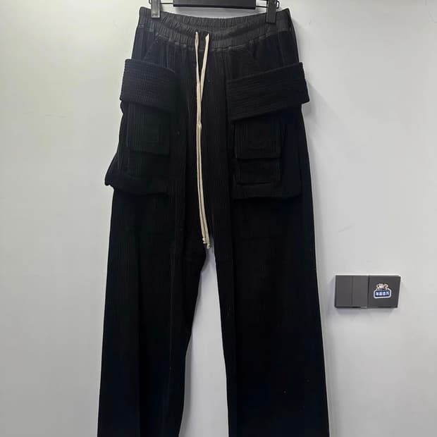 릭오웬스 크리치 코듀로이 카고팬츠