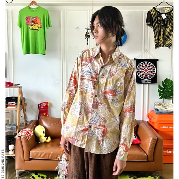 ~2000s TAKEO KIKUCHI Oriental Art Shirt