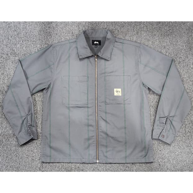 STUSSY 스투시 포켓 워크 집업 자켓 워크 집업 셔츠 M
