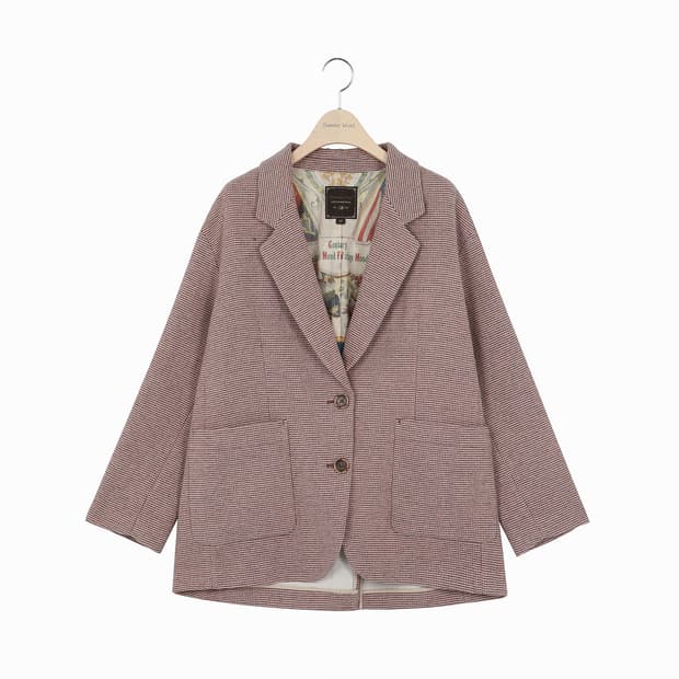 써스데이 아일랜드 빈티지스타일 체크자켓