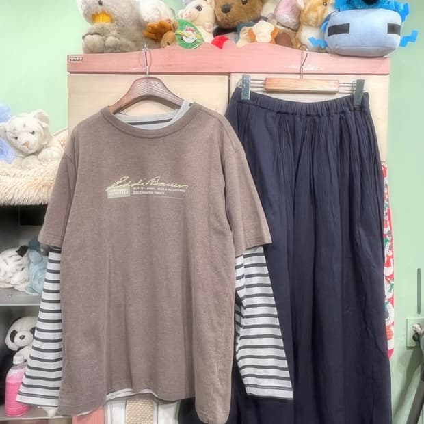 카모메산장 빈티지 코디세트