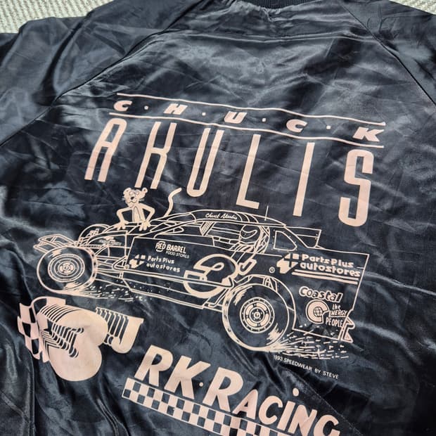 90s 핑크팬더 레이싱 코치자켓