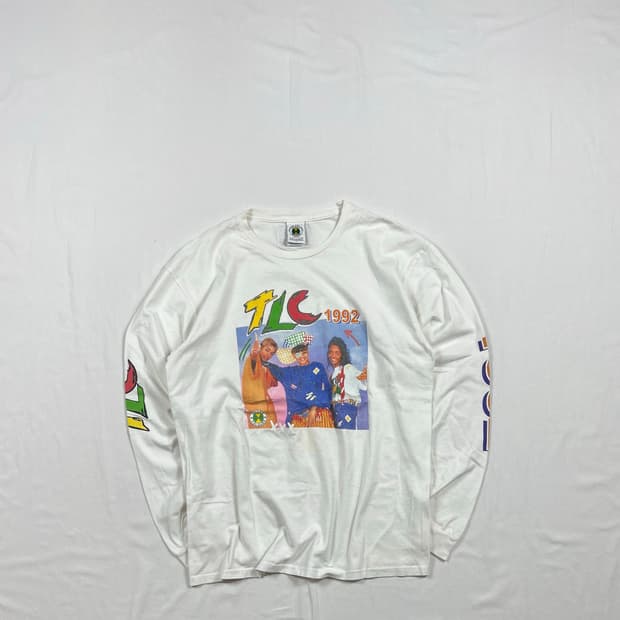 크로스컬러스 1992 tlc 프린트 롱슬리브 긴팔티