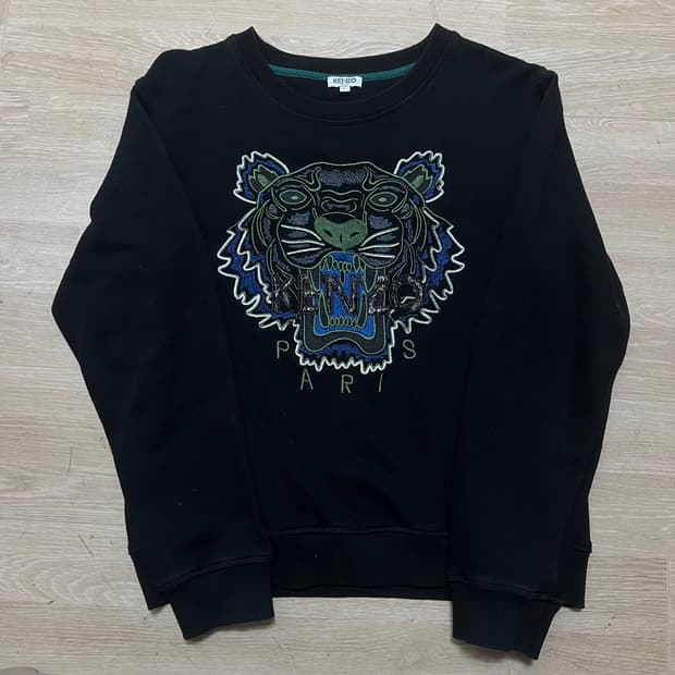 겐조 KENZO PARIS 타이거 자수 빅로고 맨투맨 L(100)