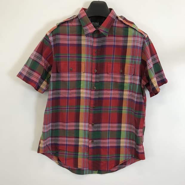 폴로 랄프로렌 마드라스 플란넬 체크셔츠 [XL]