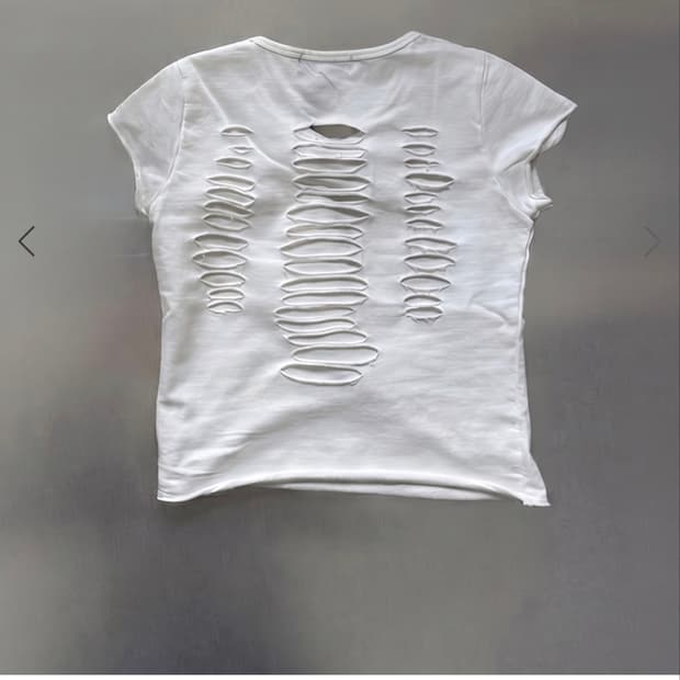 begbegbeg DAMAGED CUTTING BABY T SHIRTS
