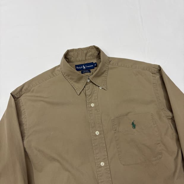 Polo 폴로 랄프로렌 솔리드 코튼 포켓 셔츠 Polo Ralph Lau