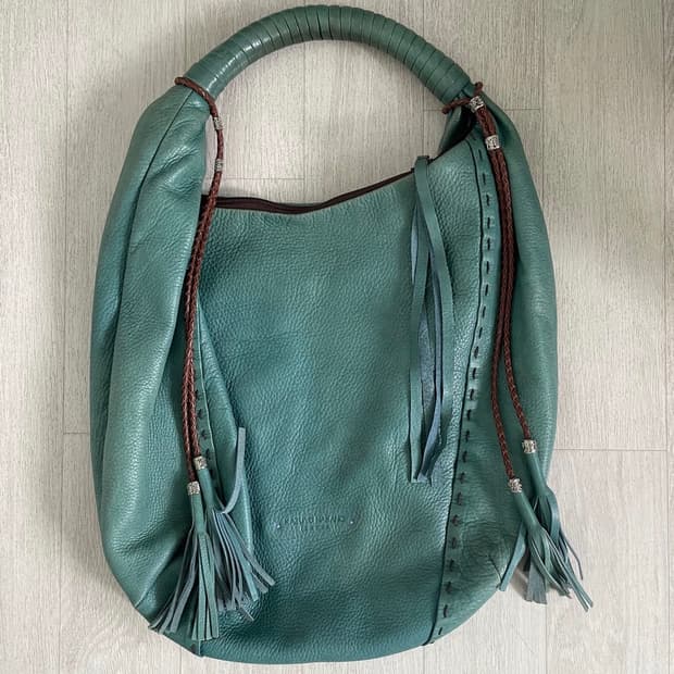 Kazuyo nakano leather bag mint