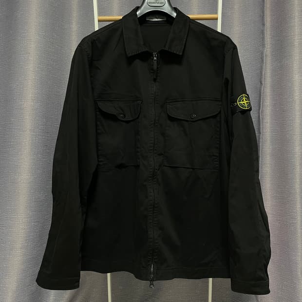 25SS XXL / 스톤아일랜드 오버셔츠 자켓 블랙