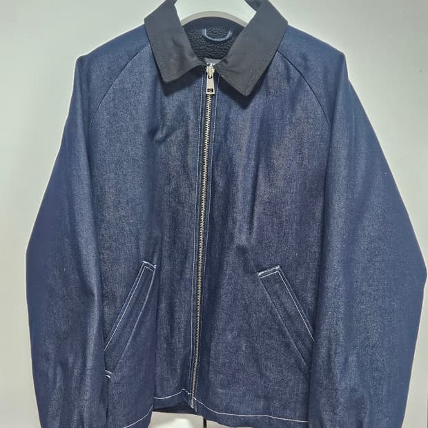 자라 스티치 데님 점퍼 인디고 XL