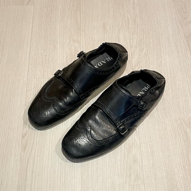 프라다 25ss 더블몽크 셔플 슈즈